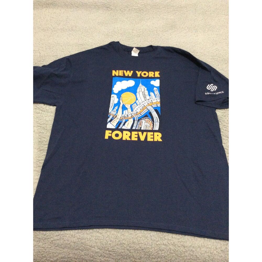 N Y Knicks T-Shirt " New York For Ever" Black XK Gilden